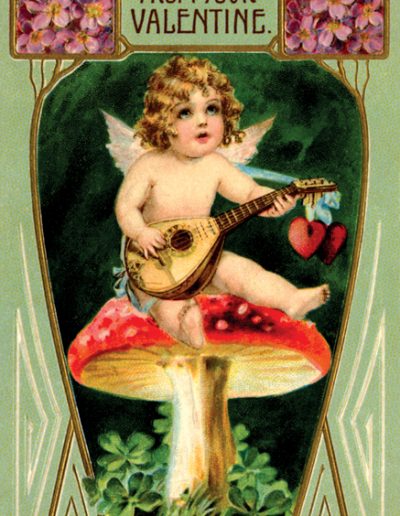 Valentine Mushroom Musical Cupid